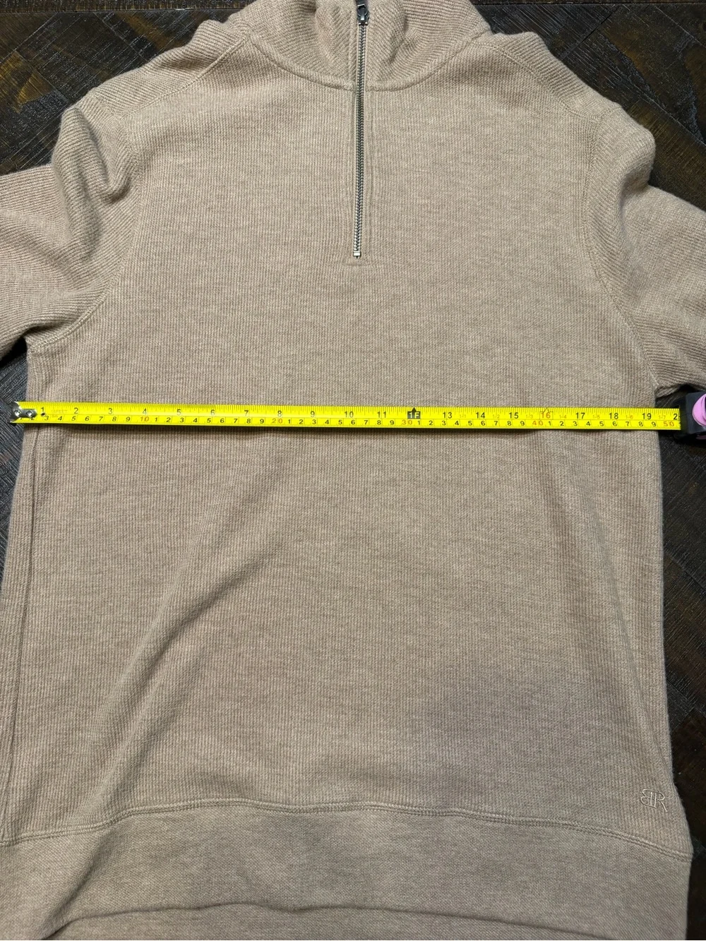 Banana Republic Men’s Zip-Up Sweater in Camel Brown